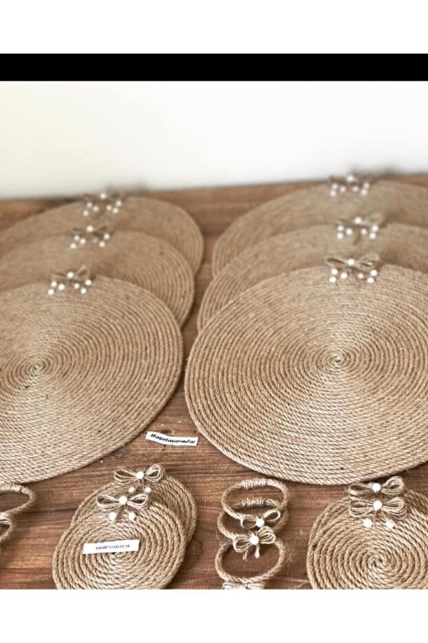 American Service Rope Plate Set 18 Piece Coasters