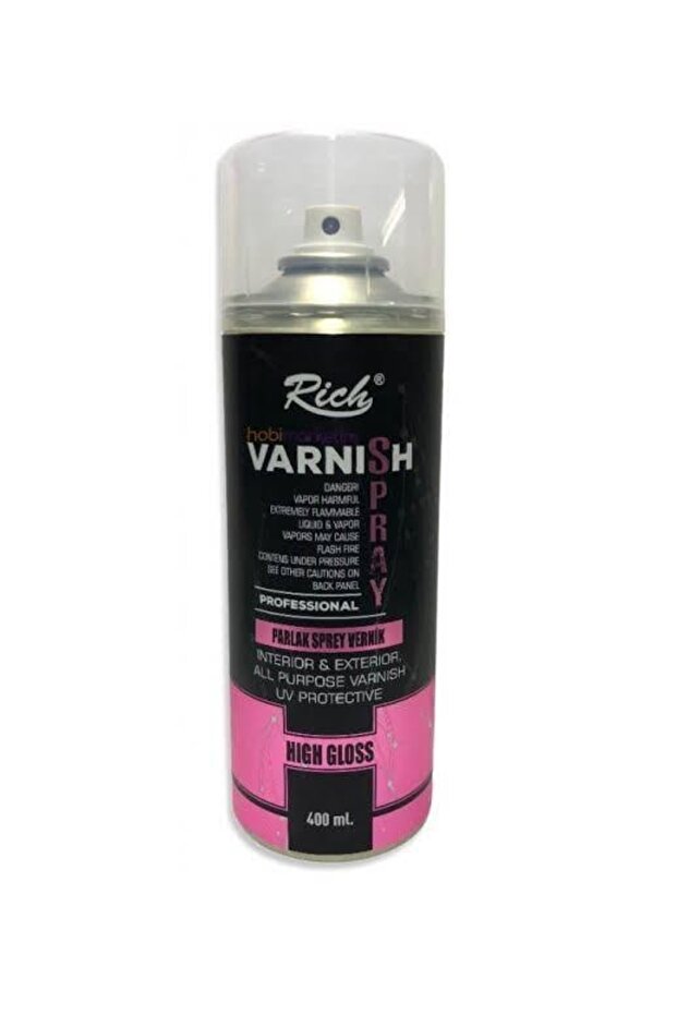 High Gloss Parlak Sprey Vernik 400 Ml. - 1