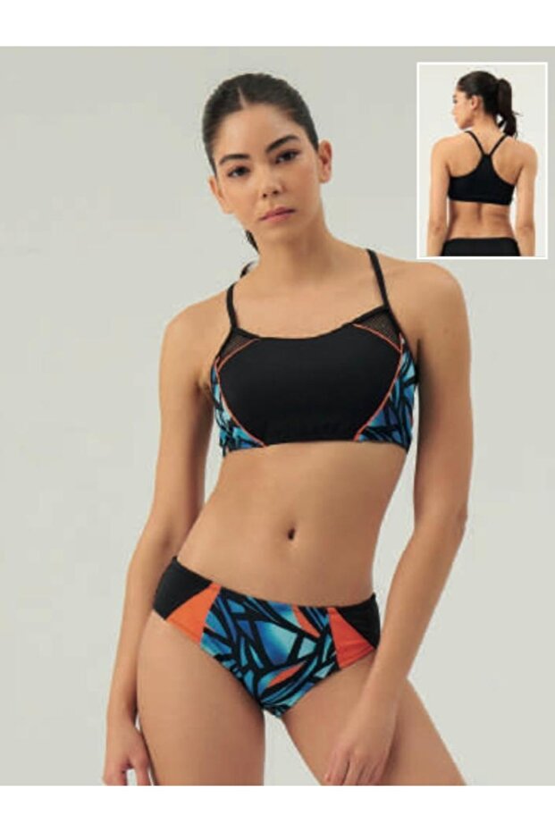 مجموعة بيكيني سباحة منقوشة - 1