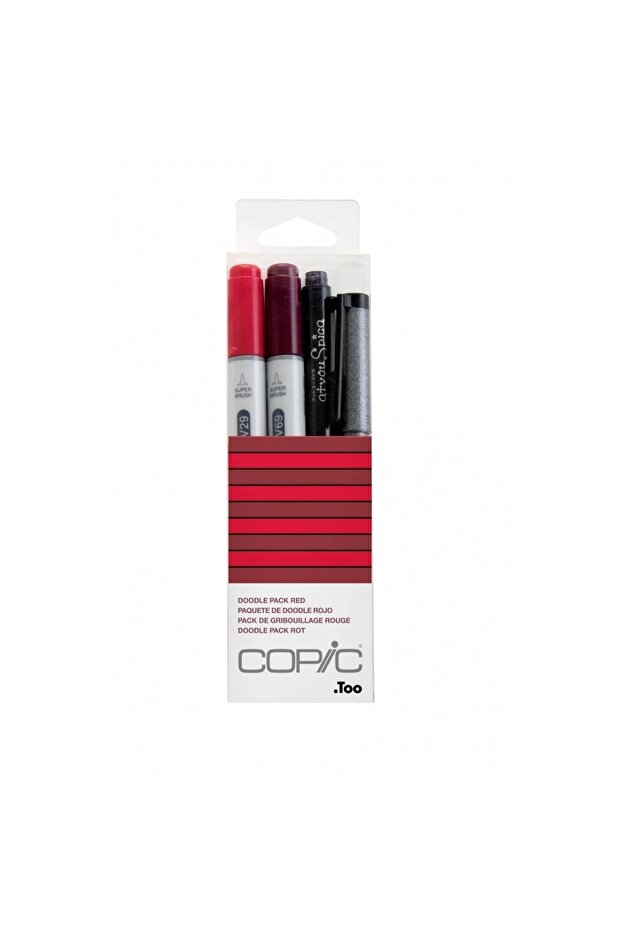 Ciao Marker Pen Doodle Pack Red Set