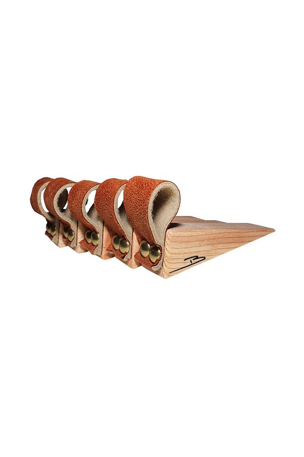 Taba Camel Deri Kapı Altlığı Kapı Stoperi Stopper Kapı Durdurucu (5li Paket) - 3