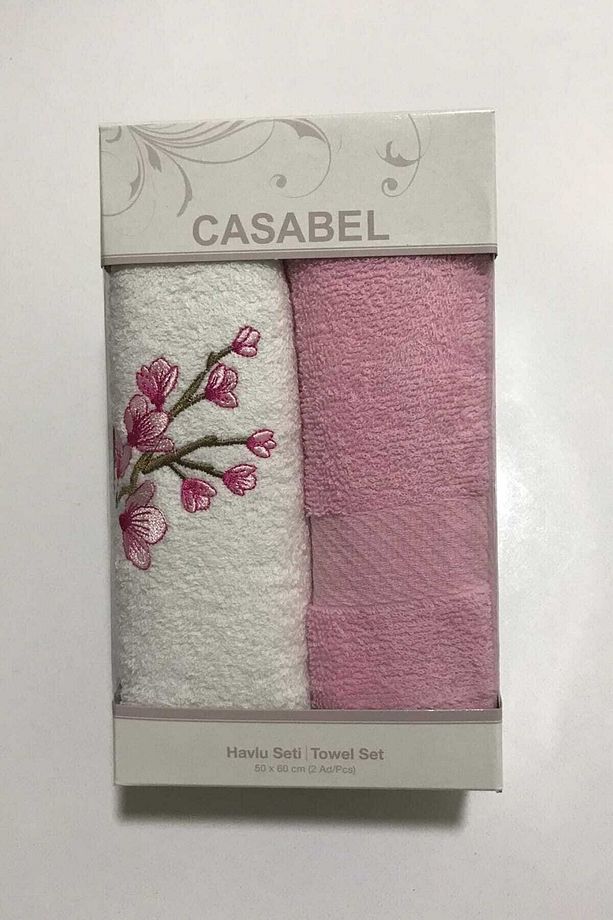 Casabel 2'li Havlu Pembe - 1