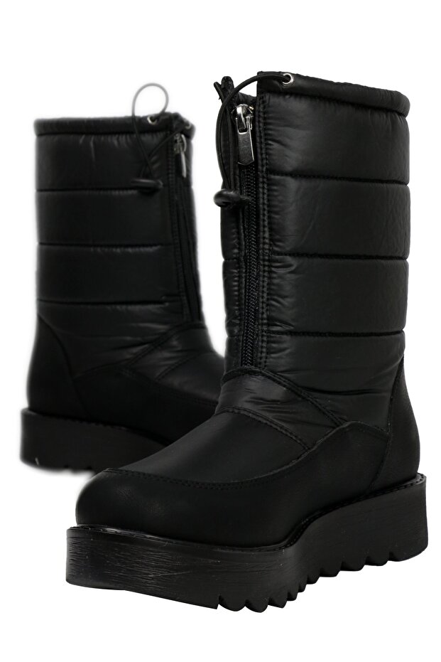Siyah Kadın Kar Botu - 4