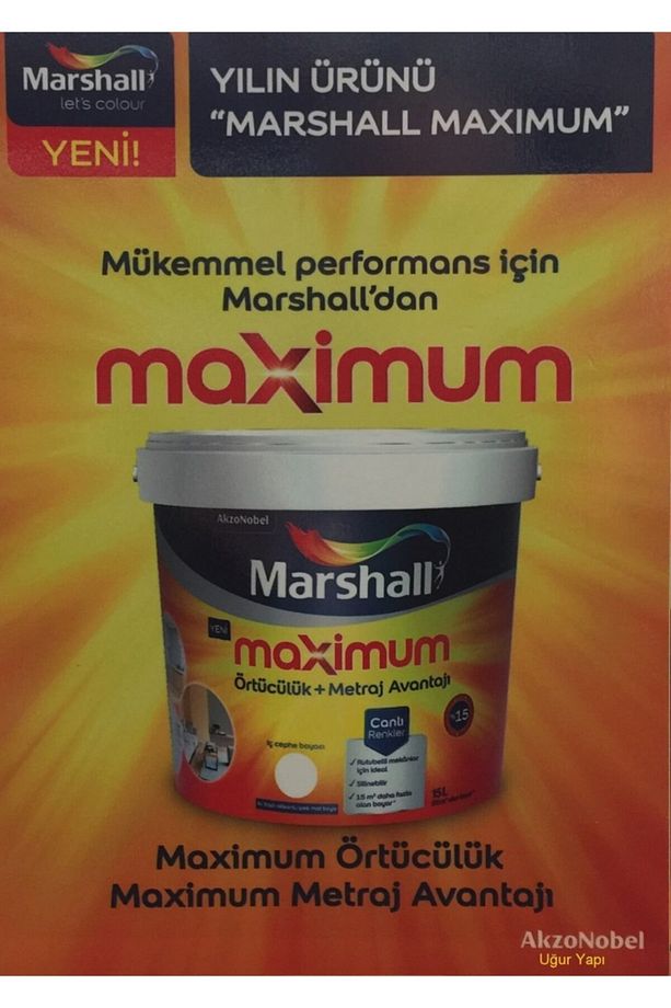Maximum Su Bazlı Silinebilir Ipeksi Mat 15 Lt / 20 Kg Islak Kum - 2