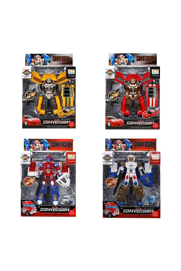 0018992 Sun-1/24 Robot Transformer Ses/ışık 22cm.6a.byk. - 1