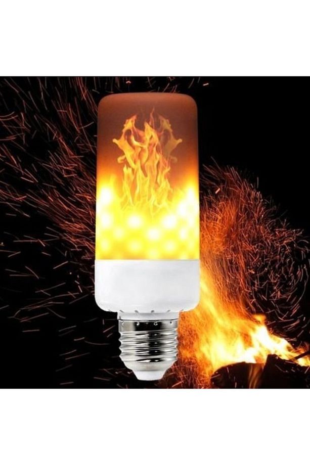 Rustik Ledli E27 Duylu Alev Effectli Ampül - 3