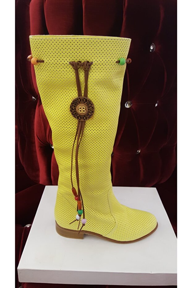 Kadın Sarı Çizme - 1