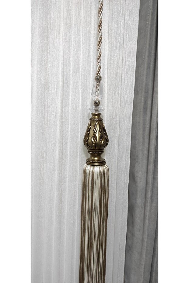 Dekoratif Perde Sarkıtı Polyester Bronz - 1
