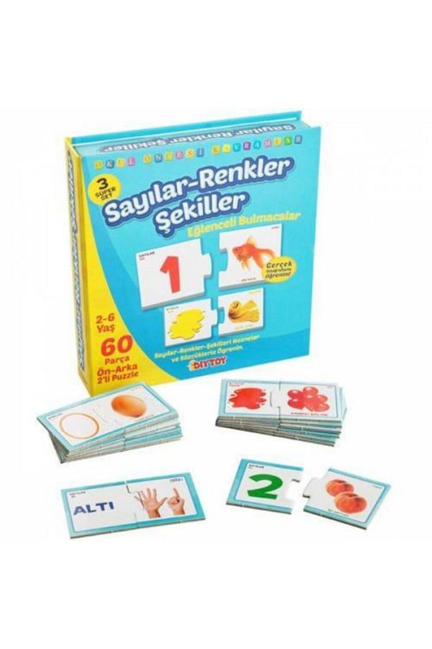 Sayılar Renkler Şekiller Bulmaca - 1