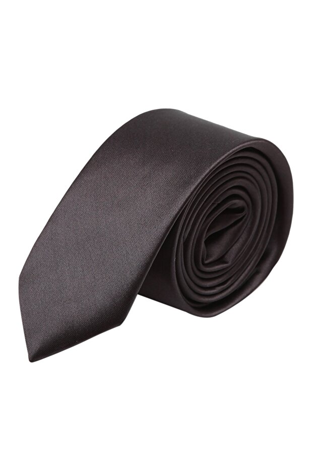 Plain Satin 5.5 Cm Black Tie