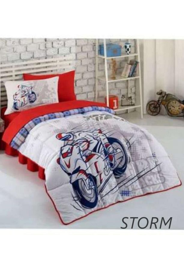 Ranforce Tek Kişilik Uyku Seti Genç Erkek Odası Araba Denizci Storm - 1