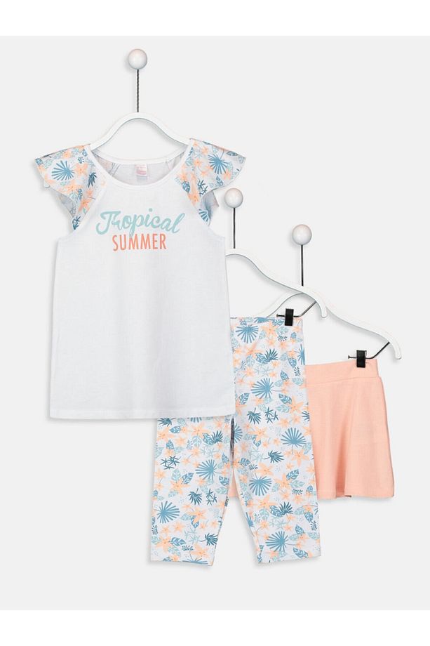 Kız Çocuk Pijama Takımı ve Etek - 1