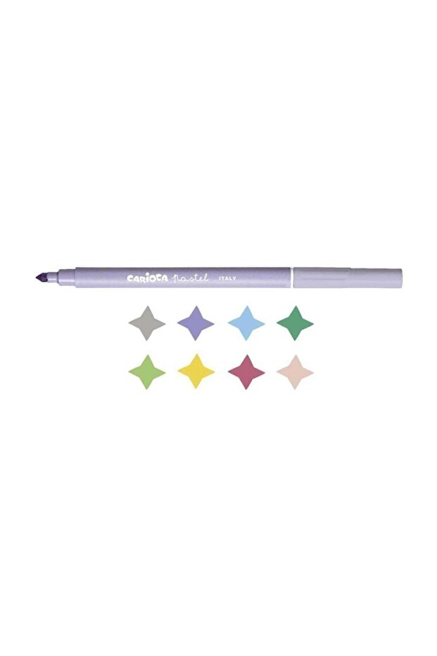 أقلام تلوين برأس لباد قابلة للغسل، عبوة من 8 قطع - 2