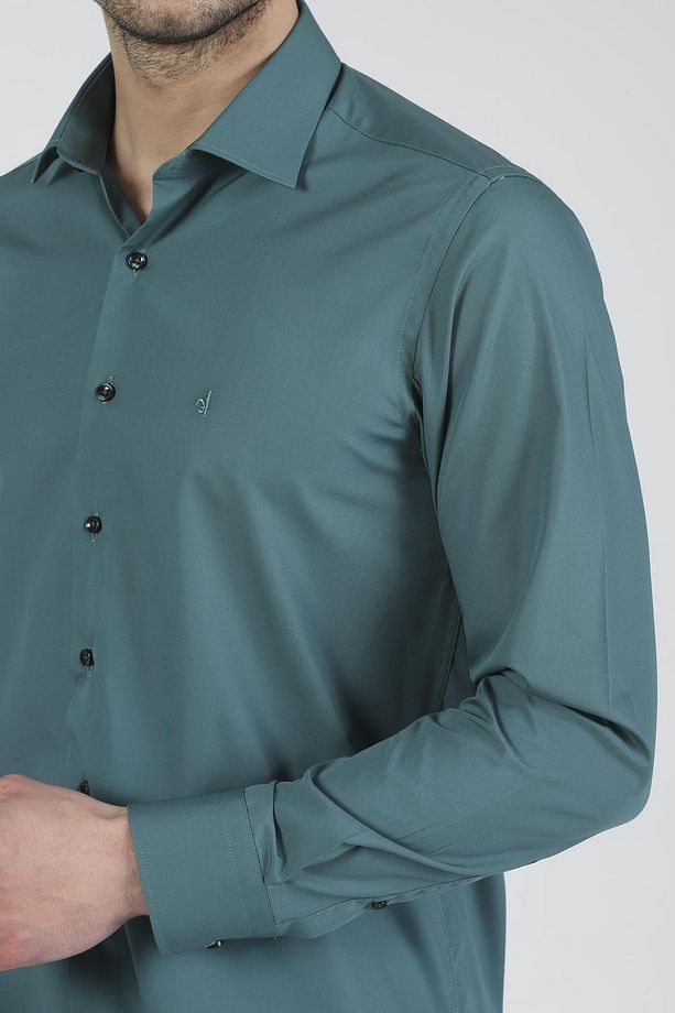 Slim Fit Uzun Kollu Erkek Gömlek 360-db09 - 4