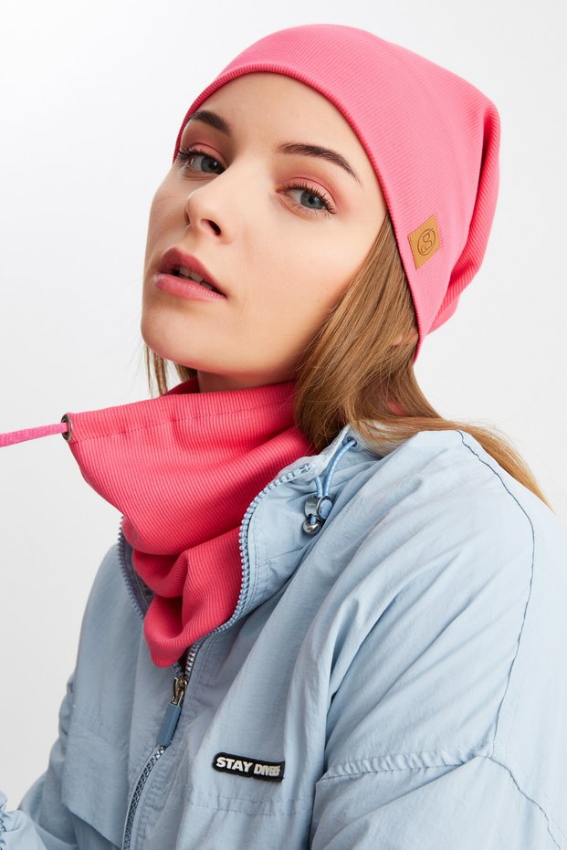 Women's Cotton Camisole, Anti-Sweat, Ultra Light and Soft Beret Neck Collar Set