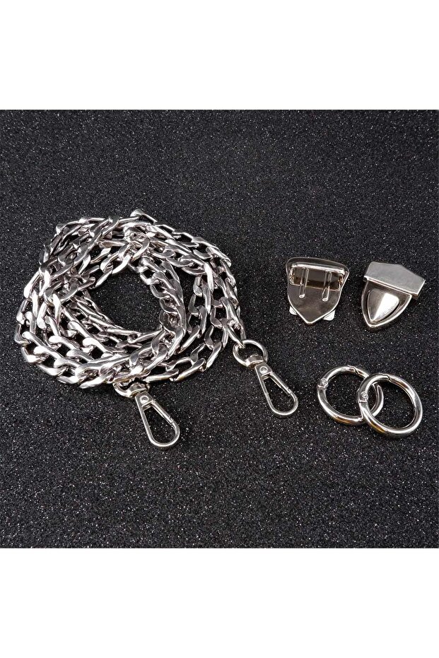 Bag Chain Set - Silver - 1 Piece