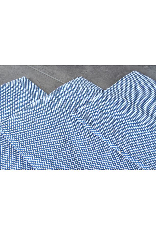 Saks Mavi Banyo Havlusu Plaj Havlusu Masa Örtüsü Piknik Örtüsü 100x180 cm %100 Pamuk Peştemal - 5