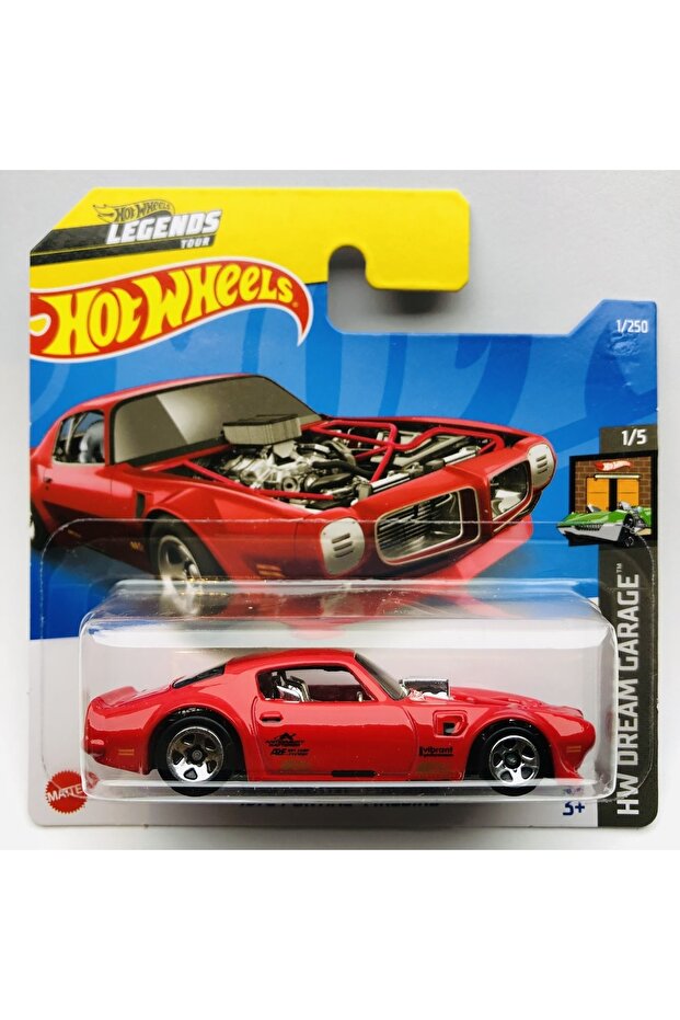 2022 New 1970 Pontiac Firebird Red 1:64 Scale Hotwheels Brand 1/5