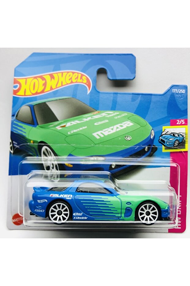 2022 New " 95 Mazda Rx-7 Falken 1:64 Scale Hotwheels Brand 2/5