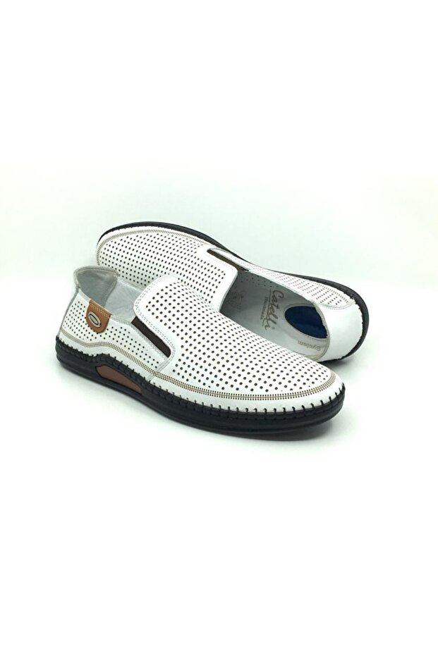 100% Genuine Leather Inside and Outside Orthopedic Men's Summer Comfortable Daily Light Sandal Shoes 40-45
