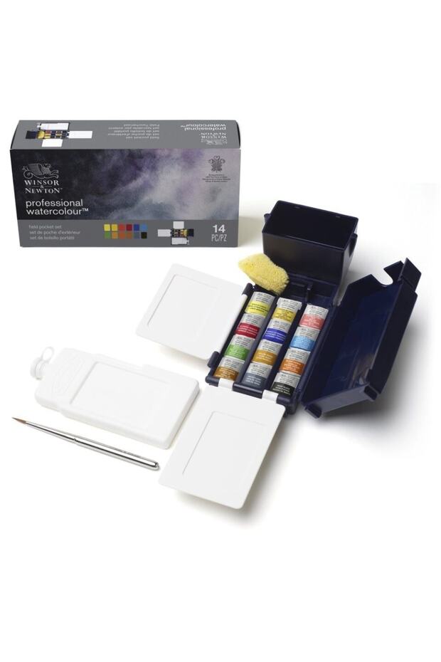 Winsor & Newton : Professional Yarım Tablet Suluboya Seti : 12 Renk (kır Tipi) - 5