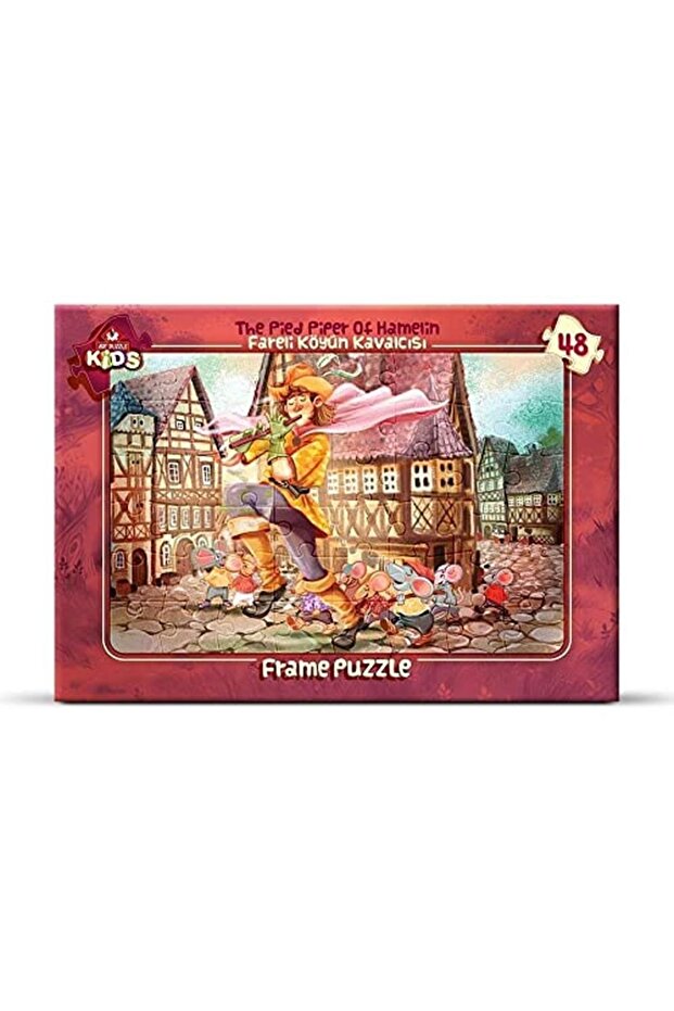 Art Çoçuk Frame Puzzle Fareli Köyün Kavalcısı 48 Parça - 1