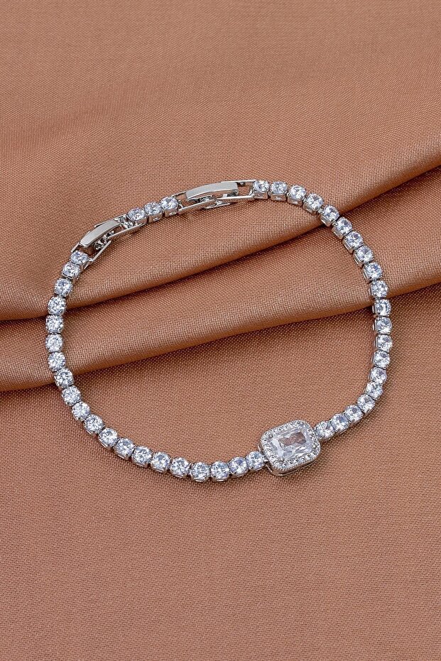 Baguette Zircon Stone Waterway Bracelet