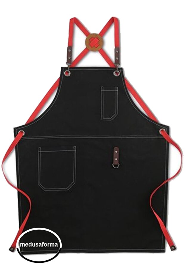 Cross Strap Kitchen Apron Master Chef Cafe Restaurant Chef Waiter Bartender Cook Hairdresser Barista Apron