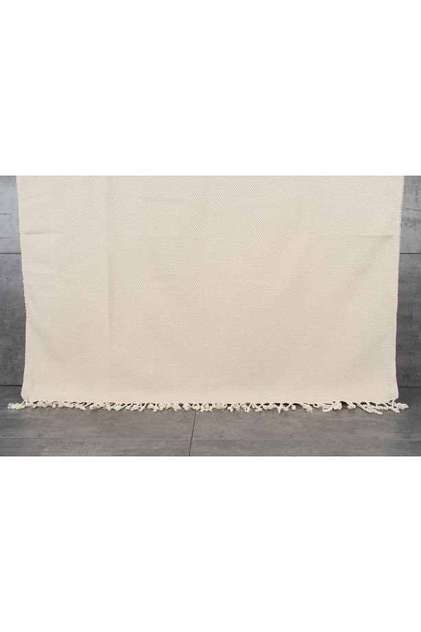 Bej Havlu Banyo Havlusu Plaj Havlusu Masa Örtüsü Piknik Örtüsü 100x180 Cm %100 Pamuk Peştemal - 7