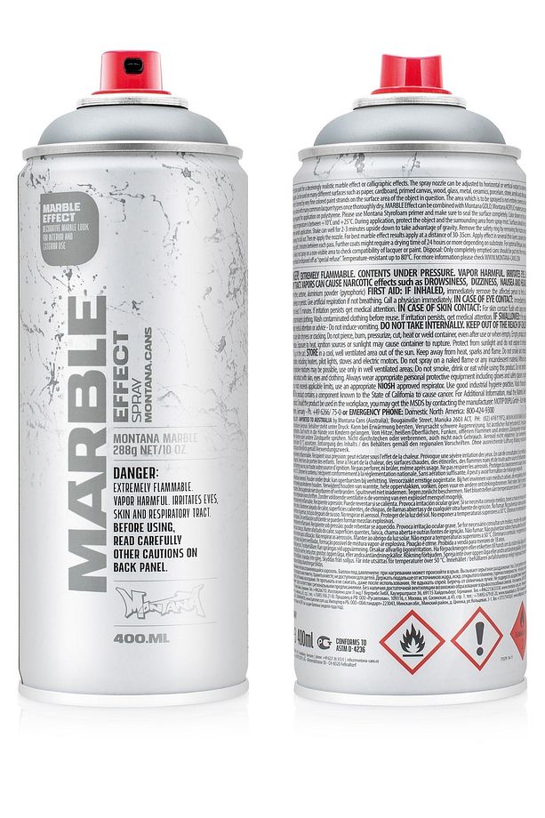 : Marble Effect Sprey Boya : 400 Ml : Red Em 3000 - 1