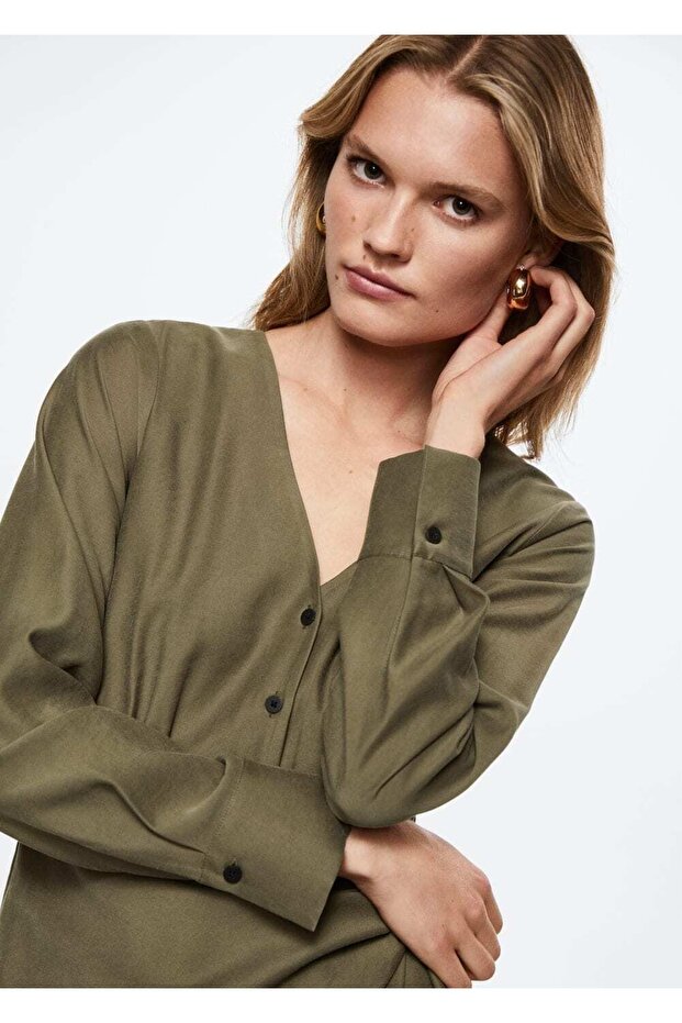 Rochie cu fundă fluidă - 8