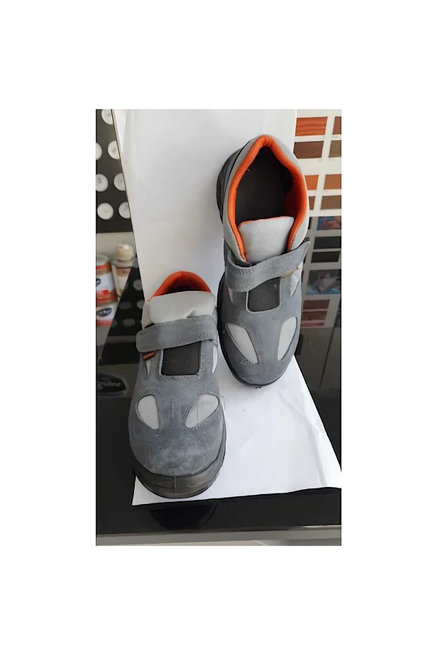 Stronex S1 Çelik Burunlu Gri Süet Yazlık Iş Ayakkabısı Iş Güvenliği Ayakkabısı - 1