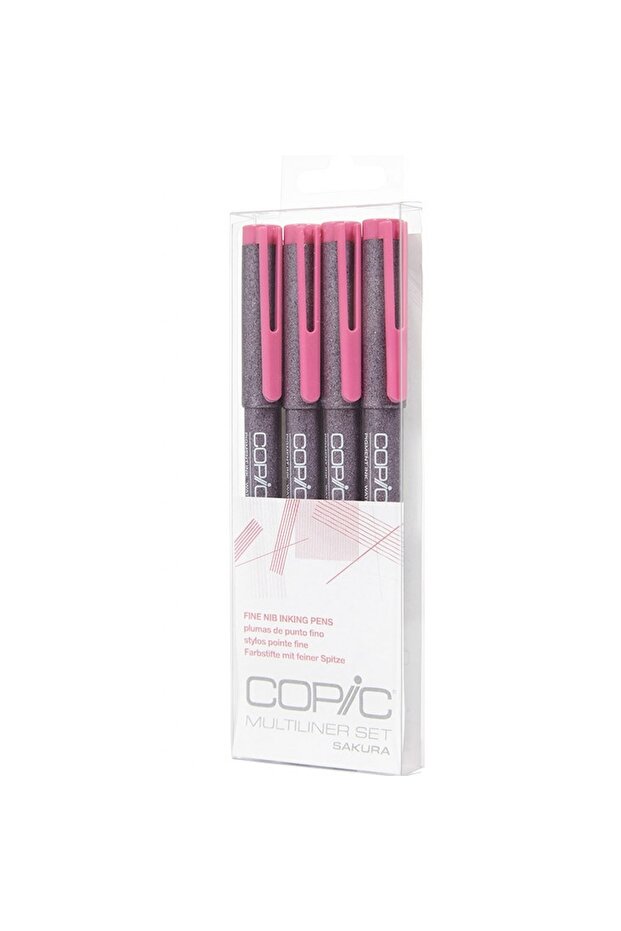 Multiliner Pink Set (0,05, 0,1, 0,3, 0,5)