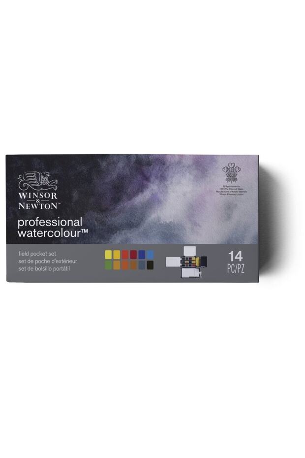 Winsor & Newton : Professional Yarım Tablet Suluboya Seti : 12 Renk (kır Tipi) - 2