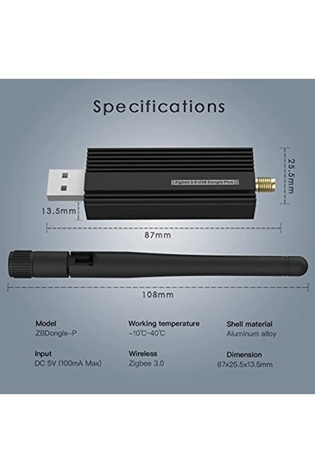 Sonoff Zigbee 3.0 Usb Dongle Plus, Tı Cc2652p + Cp2102n Koordinatör Cc2652 Zigbee Usb Bellek Zha E - 2