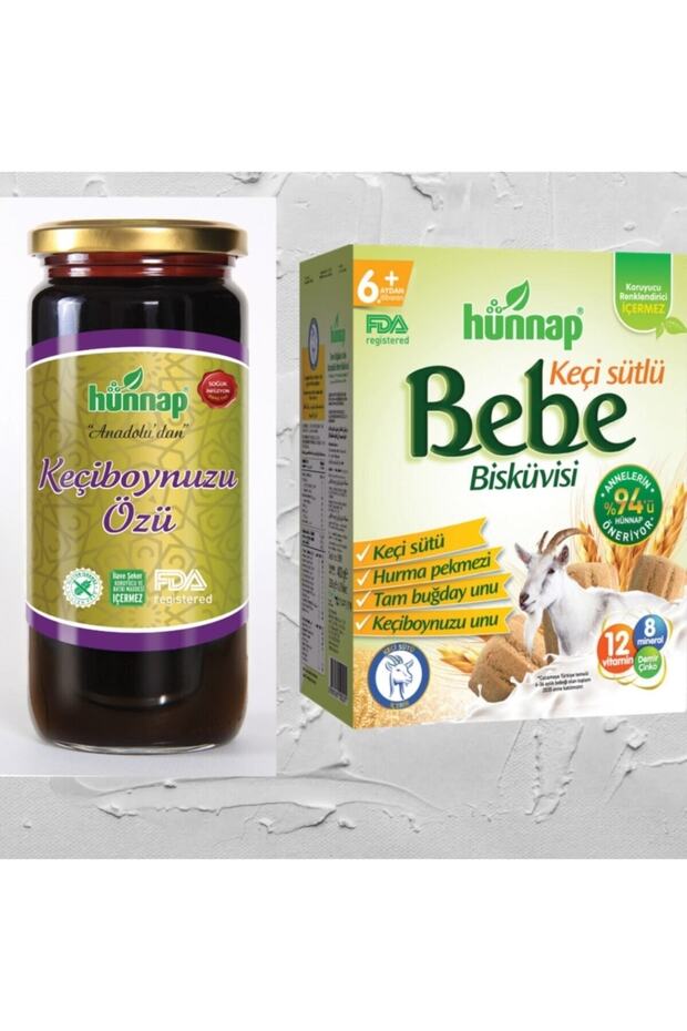 Keçi Sütlü Bebe Bisküvisi + Keçiboynuzu Özü 640 Gr - 1