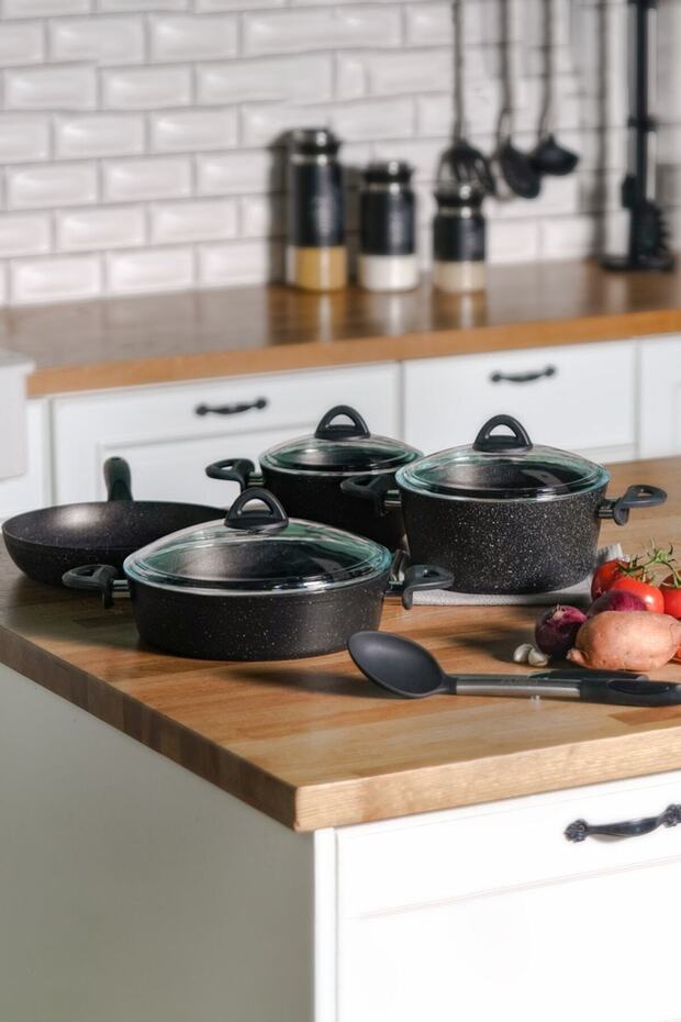 N3013 Bitter Mercek 7 Parça Granit Set - 1