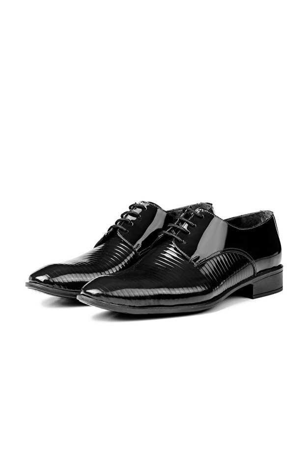 Shine Genuine Leather Men's Classic Shoes Patent Leather