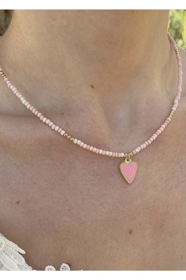 Heart Enamel Colorful Necklace