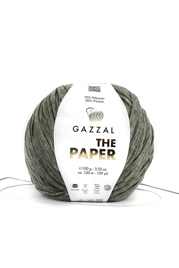 The Paper Yumusak Kagıt Ip El Örgü Ipligi, 100 Gr, 100 Mt Taka Yarn (3967) - 1