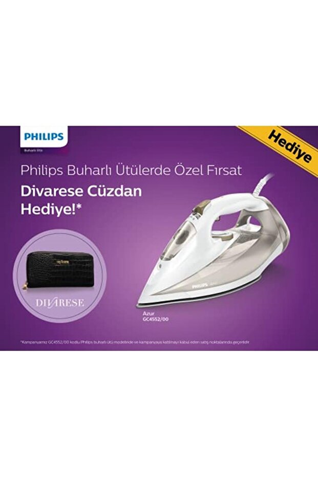 GC4552/00 Azur Buharlı Ütü - 2