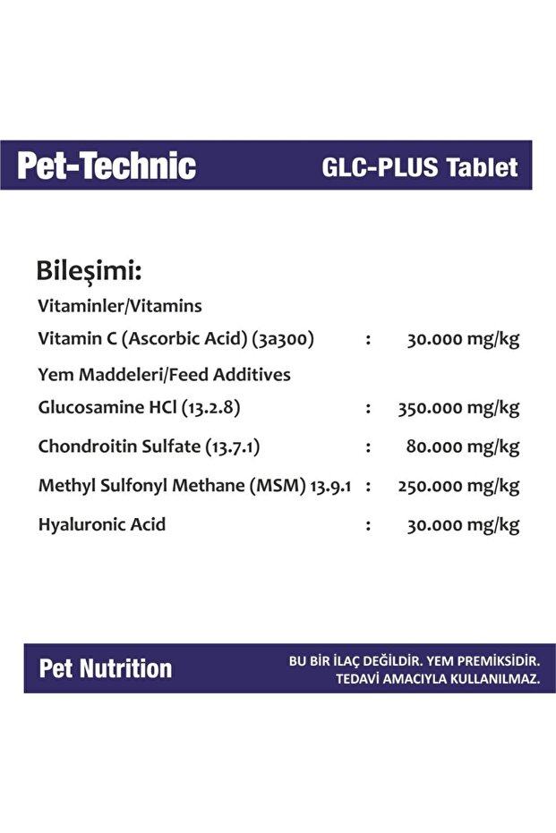 Pet Technic Glc Plus Tablet + Liver Detox Tablet - 4