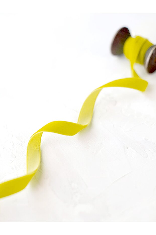 Yellow Velvet Ribbon (1CM - 5M)