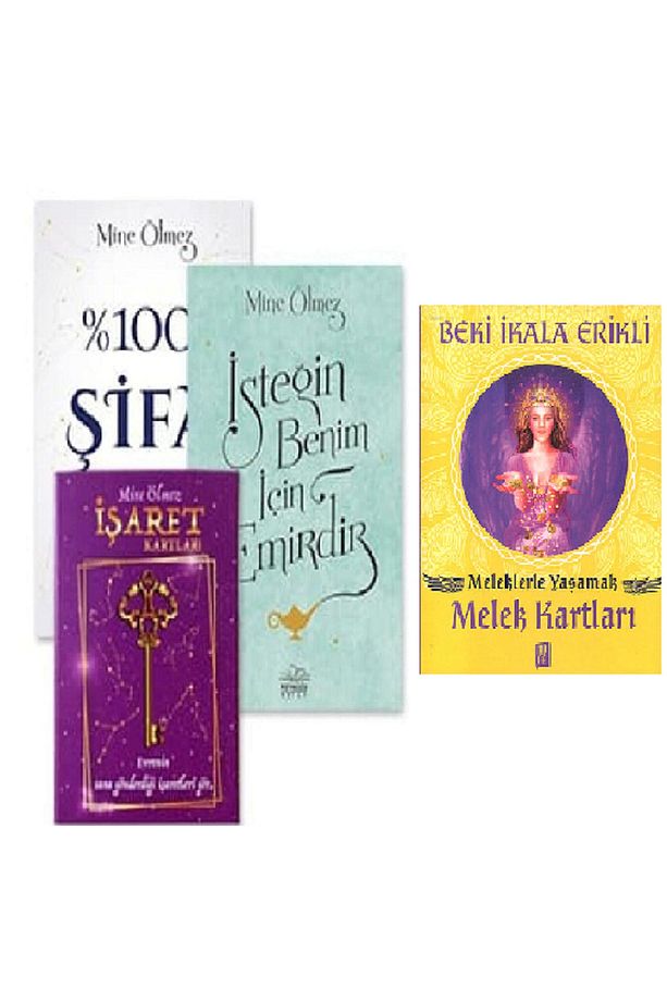 Mine Ölmez Astroloji 3'lü + Meleklerle Yaşamak Melek Kartları 4 ' Lü Set - 1