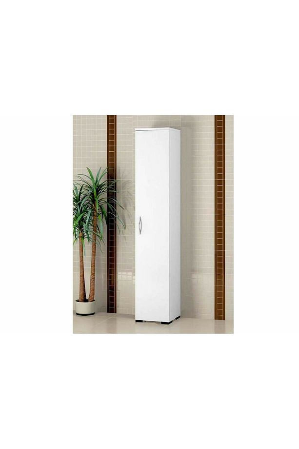 Lizbo Tek Kapaklı 5 Raflı Çok Amaçlı Banyo Dolabı & Kiler Dolabı - 1
