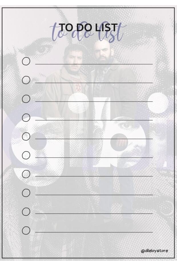 Gibi Baskılı To Do List - Yapılacaklar Listesi Defteri-planlayıcı - 1