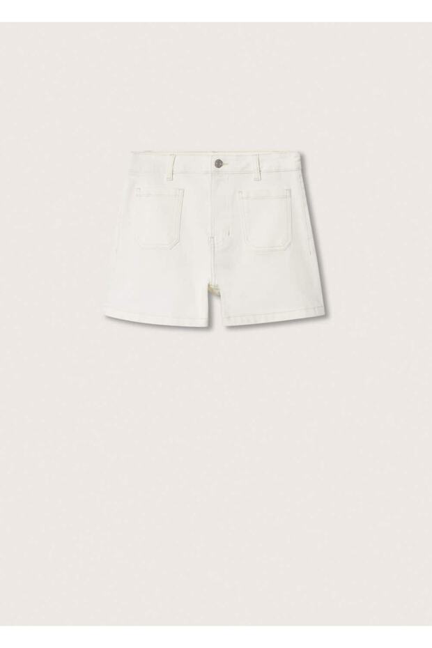 Slim Fit Denim Şort - 3