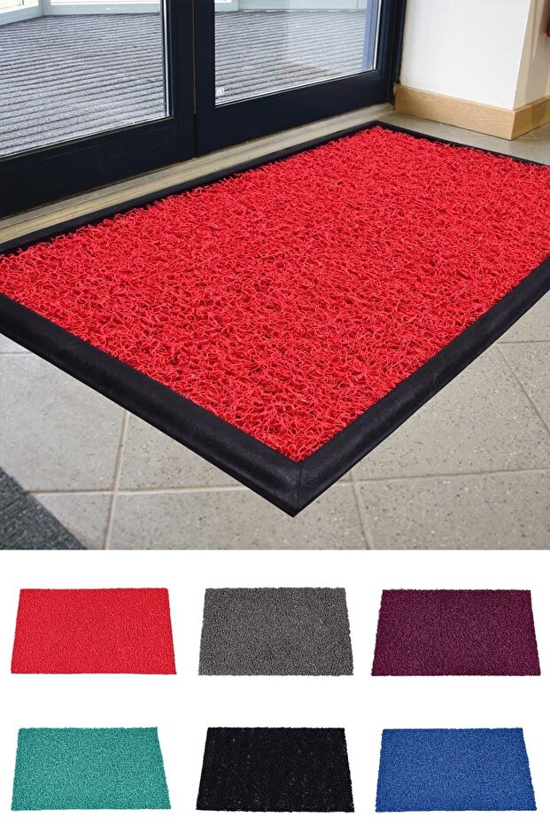 Kıvırcık Paspaslı Hijyenik Kauçuk Paspas Kapı Önü Paspası - 3