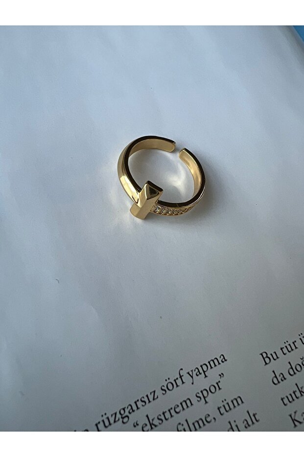 خاتم نصف حجر موديل Tffny - 1