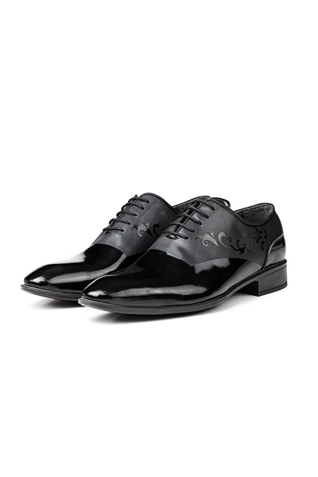 Tuxedo Genuine Leather Men's Classic Shoes Black